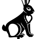 Maxbell Acrylic Garden Animal Statue Silhouette Statues for Holiday Garden Decor Style E