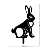 Maxbell Acrylic Garden Animal Statue Silhouette Statues for Holiday Garden Decor Style E