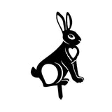 Maxbell Acrylic Garden Animal Statue Silhouette Statues for Holiday Garden Decor Style E