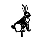 Maxbell Acrylic Garden Animal Statue Silhouette Statues for Holiday Garden Decor Style E