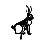 Maxbell Acrylic Garden Animal Statue Silhouette Statues for Holiday Garden Decor Style E