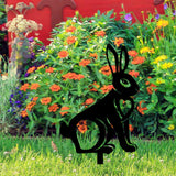 Maxbell Acrylic Garden Animal Statue Silhouette Statues for Holiday Garden Decor Style E