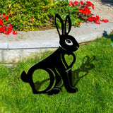 Maxbell Acrylic Garden Animal Statue Silhouette Statues for Holiday Garden Decor Style E