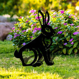 Maxbell Acrylic Garden Animal Statue Silhouette Statues for Holiday Garden Decor Style E