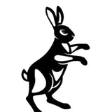 Maxbell 5 Pieces Black Bunny Rabbit Garden Stake Outdoor Fall Home Decorations