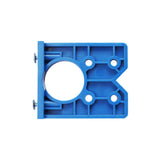 Maxbell Hinge Boring Jig Wood Furniture Hole Jig Guide for Carpenter Woodworking Blue