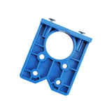 Maxbell Hinge Boring Jig Wood Furniture Hole Jig Guide for Carpenter Woodworking Blue