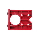 Maxbell Hinge Boring Jig Wood Furniture Hole Jig Guide for Carpenter Woodworking Red