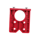 Maxbell Hinge Boring Jig Wood Furniture Hole Jig Guide for Carpenter Woodworking Red