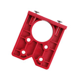 Maxbell Hinge Boring Jig Wood Furniture Hole Jig Guide for Carpenter Woodworking Red