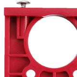 Maxbell Hinge Boring Jig Wood Furniture Hole Jig Guide for Carpenter Woodworking Red