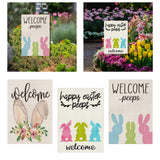 Maxbell Happy Easter Garden Flags Banner Vertical Ornament for Party Farmhouse A