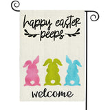 Maxbell Happy Easter Garden Flags Banner Vertical Ornament for Party Farmhouse A
