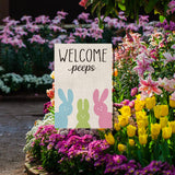 Maxbell Happy Easter Garden Flags Banner Vertical Ornament for Party Farmhouse C