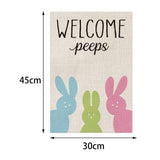 Maxbell Happy Easter Garden Flags Banner Vertical Ornament for Party Farmhouse C