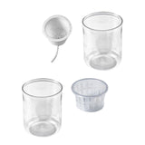 Maxbell Mini Fish Tank Bonsai Growing System Flower Pot for Indoor Desktop Fish 12cmx6.5cm