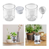 Maxbell Mini Fish Tank Bonsai Growing System Flower Pot for Indoor Desktop Fish 12cmx6.5cm