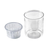 Maxbell Mini Fish Tank Bonsai Growing System Flower Pot for Indoor Desktop Fish 12cmx6.5cm