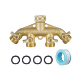Maxbell Garden Hose Splitter 3/4" Thread Brass for House Cleaning Pets Showering