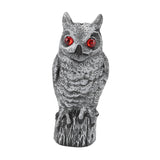 Maxbell Fake Owl Bird Deterrent Scarecrow Figurine Sturdy for Home Vegetable