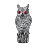 Maxbell Fake Owl Bird Deterrent Scarecrow Figurine Sturdy for Home Vegetable
