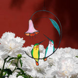 Maxbell Window Hanging for Office Sofa Background sun catcher Outdoor Garden Decor Green