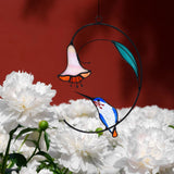 Maxbell Window Hanging for Office Sofa Background sun catcher Outdoor Garden Decor Blue