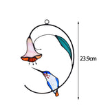 Maxbell Window Hanging for Office Sofa Background sun catcher Outdoor Garden Decor Blue