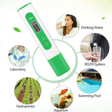 Maxbell Water Meter Tester LCD Screen, Measurement for Indoor Drinking water green
