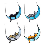 Maxbell Hanging Stained Glass Window Hanging hangings for Wedding Party Walls Black