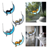 Maxbell Hanging Stained Glass Window Hanging hangings for Wedding Party Walls Black