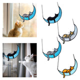 Maxbell Hanging Stained Glass Window Hanging hangings for Wedding Party Walls Black