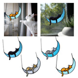 Maxbell Hanging Stained Glass Window Hanging hangings for Wedding Party Walls Black