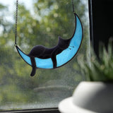 Maxbell Hanging Stained Glass Window Hanging hangings for Wedding Party Walls Black