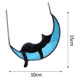 Maxbell Hanging Stained Glass Window Hanging hangings for Wedding Party Walls Black