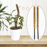 Maxbell 2x 17inch plant Pole DIY Bendable Coir for Courtyard Potted Plant Growing
