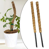 Maxbell 2x 17inch plant Pole DIY Bendable Coir for Courtyard Potted Plant Growing