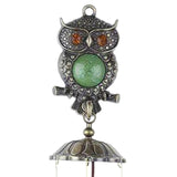 Maxbell Rustic Owl Wind Chimes Sympathy Vintage Style for Outdoor Gift Party