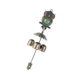 Maxbell Rustic Owl Wind Chimes Sympathy Vintage Style for Outdoor Gift Party