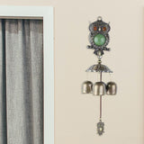 Maxbell Rustic Owl Wind Chimes Sympathy Vintage Style for Outdoor Gift Party