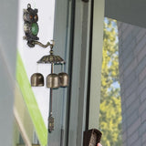 Maxbell Rustic Owl Wind Chimes Sympathy Vintage Style for Outdoor Gift Party