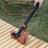 Maxbell PU Leather Axe Sheath Leather Case Durable Cover Tool Fashion for Wodwork