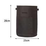 Maxbell Vegetable Grow Bag and Flap Window with Handle for Tomato Vegetable Onion Black