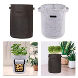 Maxbell Vegetable Grow Bag and Flap Window with Handle for Tomato Vegetable Onion Black