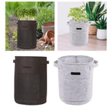Maxbell Vegetable Grow Bag and Flap Window with Handle for Tomato Vegetable Onion Black
