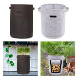 Maxbell Vegetable Grow Bag and Flap Window with Handle for Tomato Vegetable Onion Black