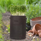 Maxbell Vegetable Grow Bag and Flap Window with Handle for Tomato Vegetable Onion Black