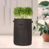 Maxbell Vegetable Grow Bag and Flap Window with Handle for Tomato Vegetable Onion Black