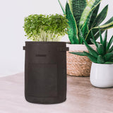 Maxbell Vegetable Grow Bag and Flap Window with Handle for Tomato Vegetable Onion Black