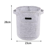 Maxbell Vegetable Grow Bag and Flap Window with Handle for Tomato Vegetable Onion Light Gray